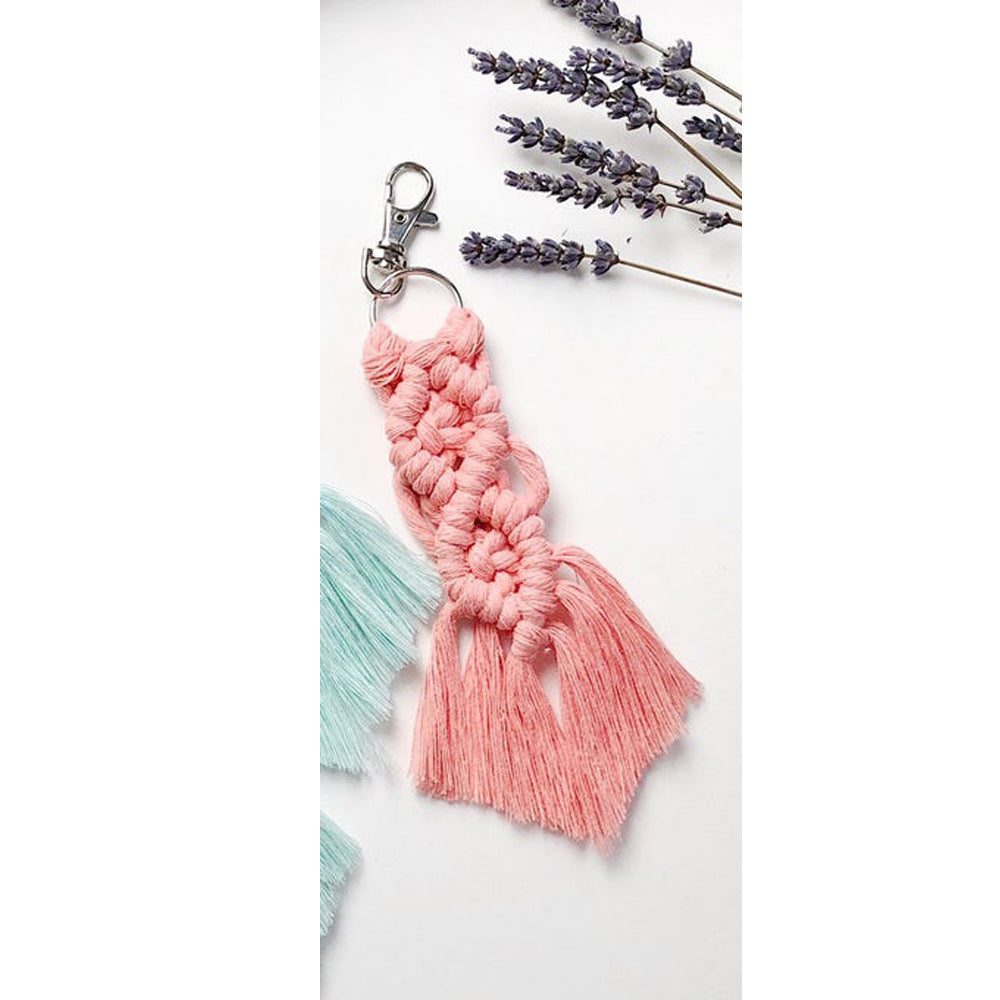 Wholesale Metal Handwoven lanyard keychain keychain